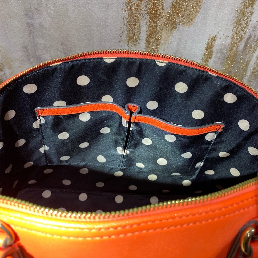 Anne Klein Vibrant and elegant Sunset Orange Pebbled Satchel ⭐️ - Picture 8 of 9